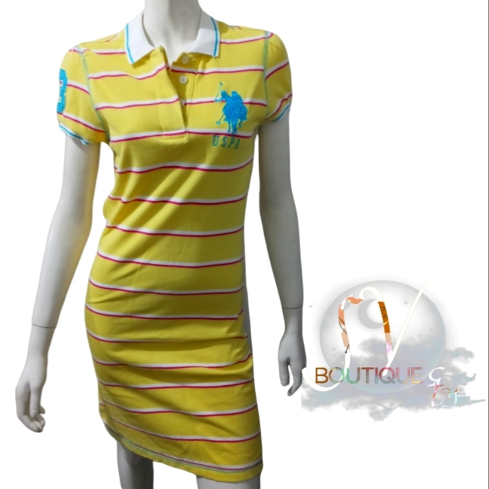 US POLO ASSN STRIPES DRESS SZ M